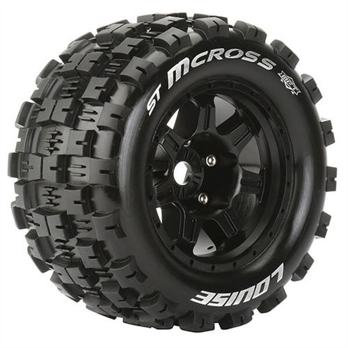 LOUISE RC ST-MCROSS 1/8 SPORT 0" OFFSET HEX 17MM BLACK E-R